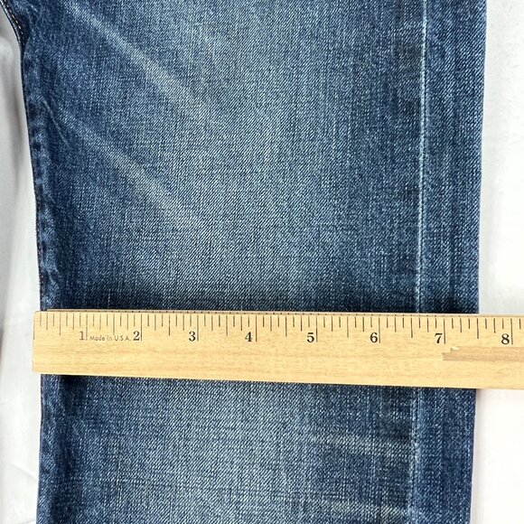 Levi's 501 Red Line Selvedge Jean Men 28x31* Blue White Oak Cone Denim Tag 28x32 - Picture 13 of 16